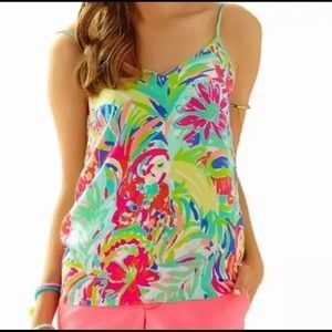 Lilly Pulitzer Silk Zoe Camisole in Casa Banana